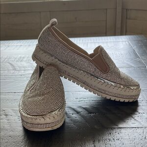 Women's Silver Slip-On Loafers